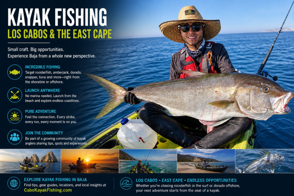 Kayak fishing is growing in Los Cabos and the East Cape